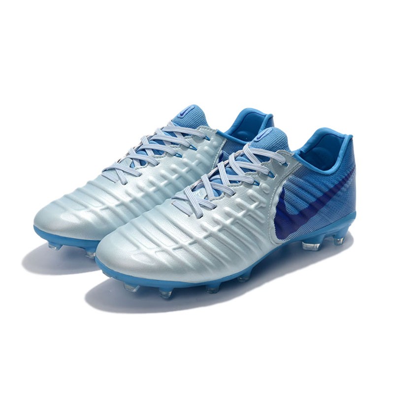 Nike Tiempo Legend VII FG stříbrný Modrý